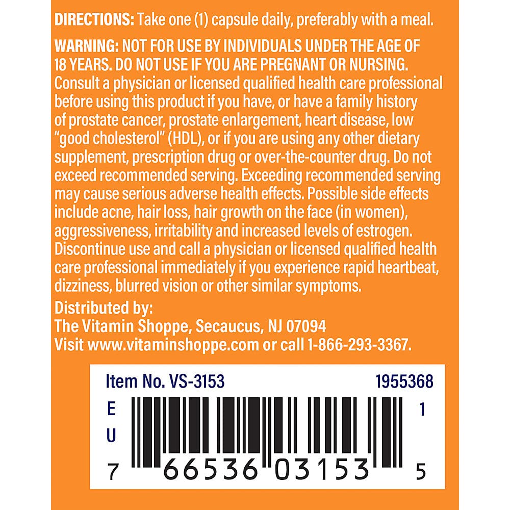 Foto 5 pulgar | Complemente El Soporte Hormonal De 50 Mg De Dhea De Vitamin Shoppe - Venta Internacional.