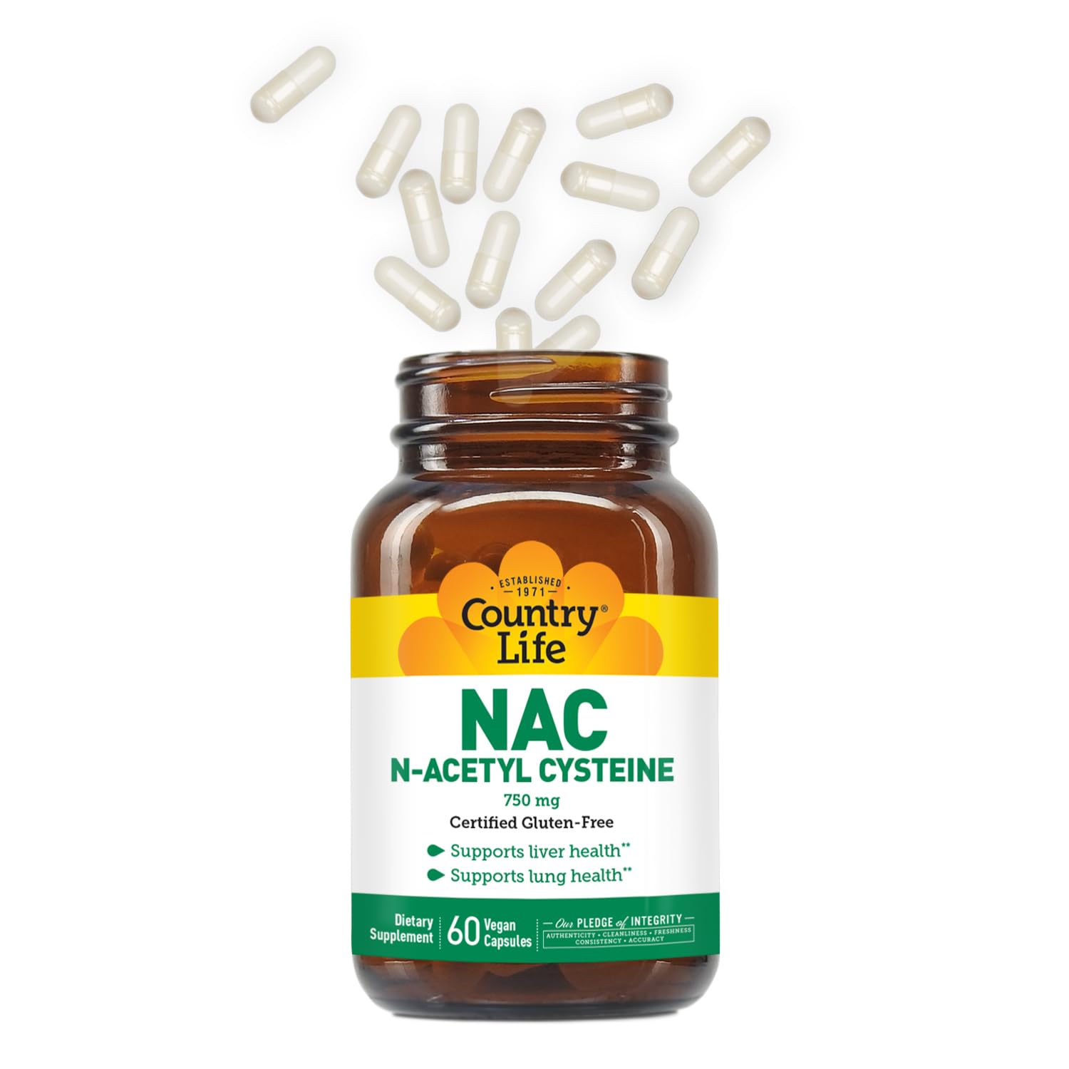 Foto 5 | Suplemento Country Life De N-acetil Cisteína (nac) 750 Mg 60 Cápsulas - Venta Internacional.