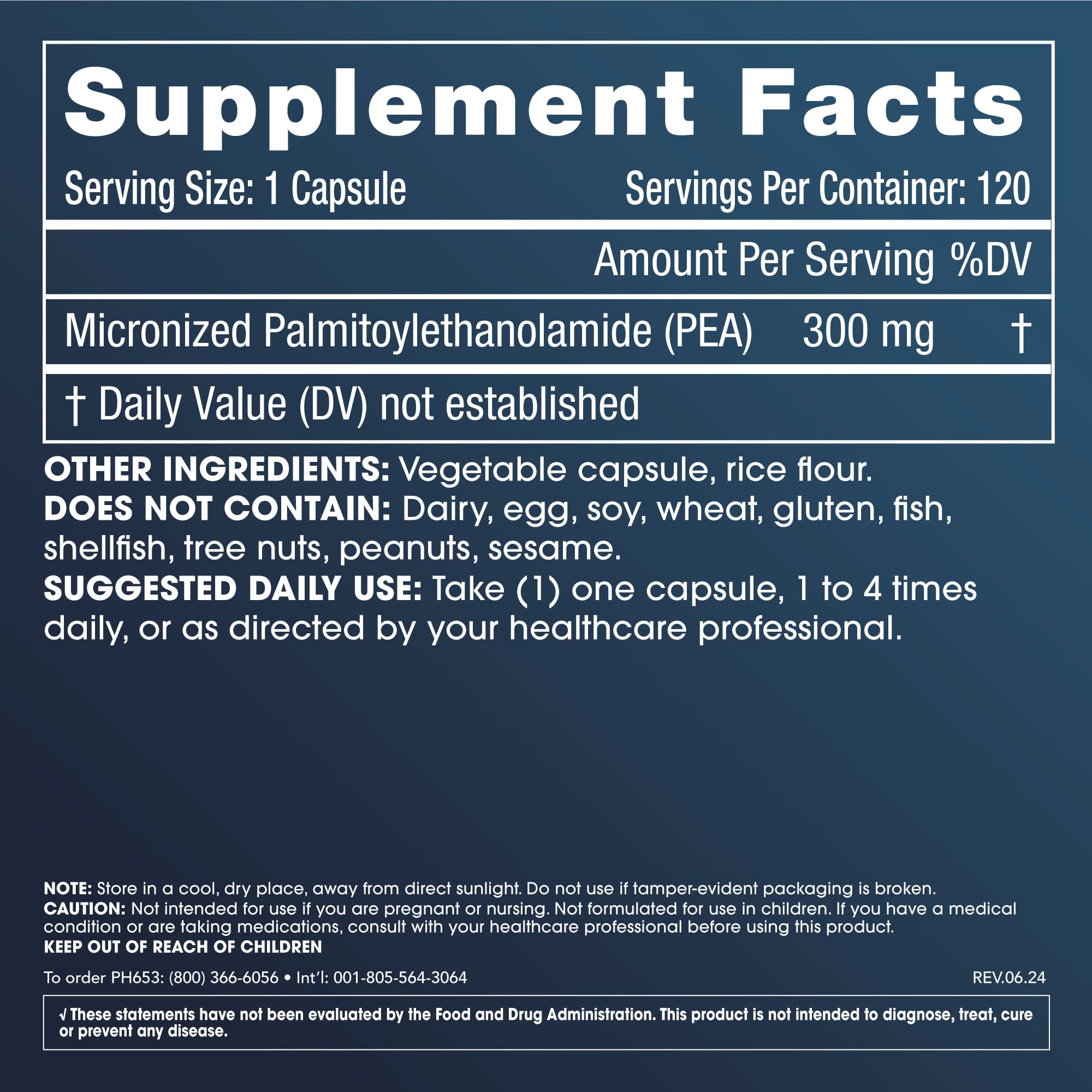 Foto 3 pulgar | Suplemento Prohealth Pure Micronizado P.e.a. 300 Mg 120 Cápsulas - Venta Internacional.