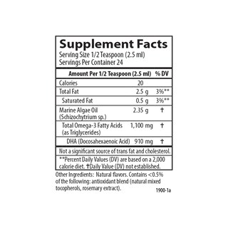Foto 5 | Suplemento Carlson Dha Vegetariano, 60 Ml (2 Onzas Líquidas), 910 Mg De Dha - Venta Internacional.