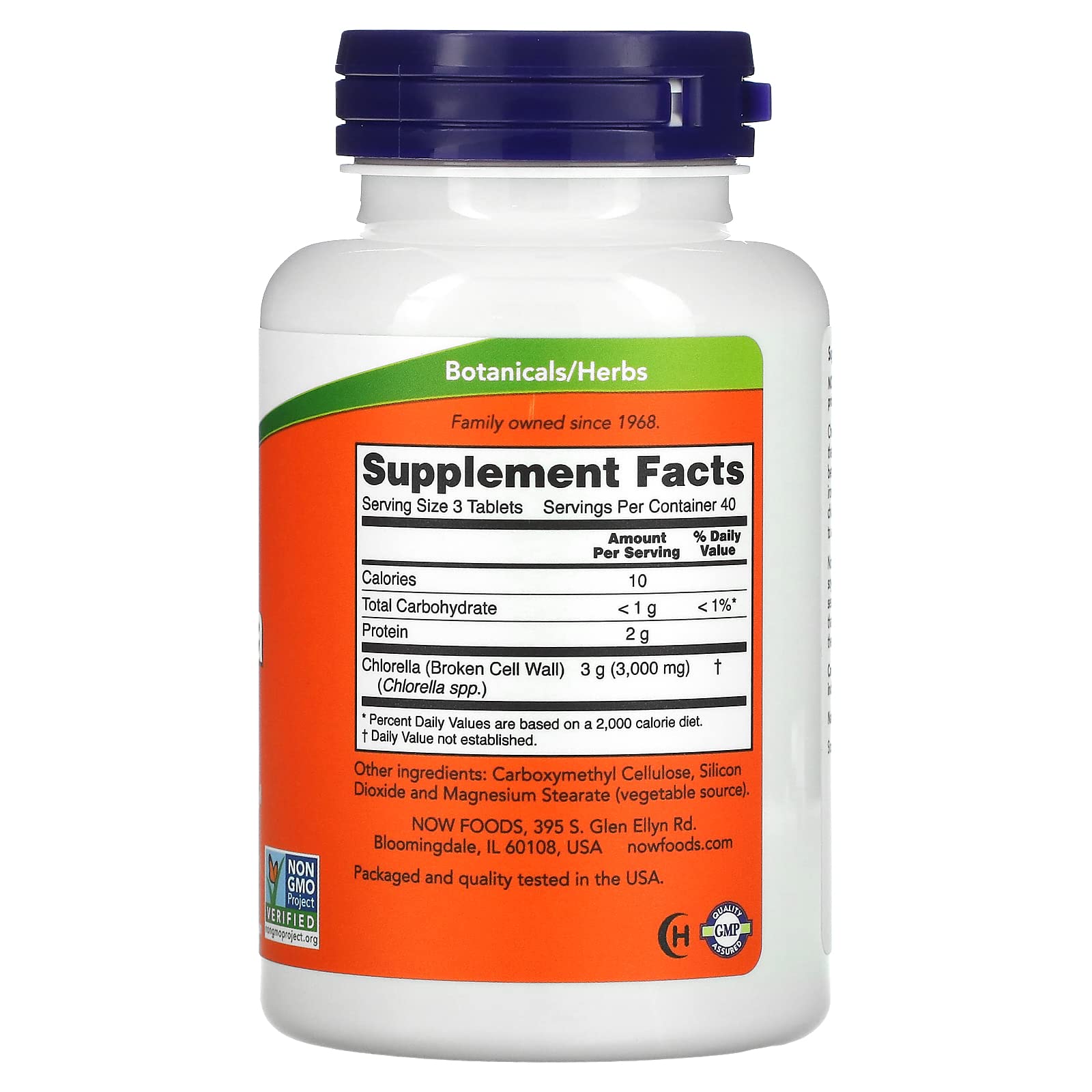 Foto 3 pulgar | Suplementos Now Foods Chlorella 1000 Mg 120 Comprimidos - Venta Internacional.