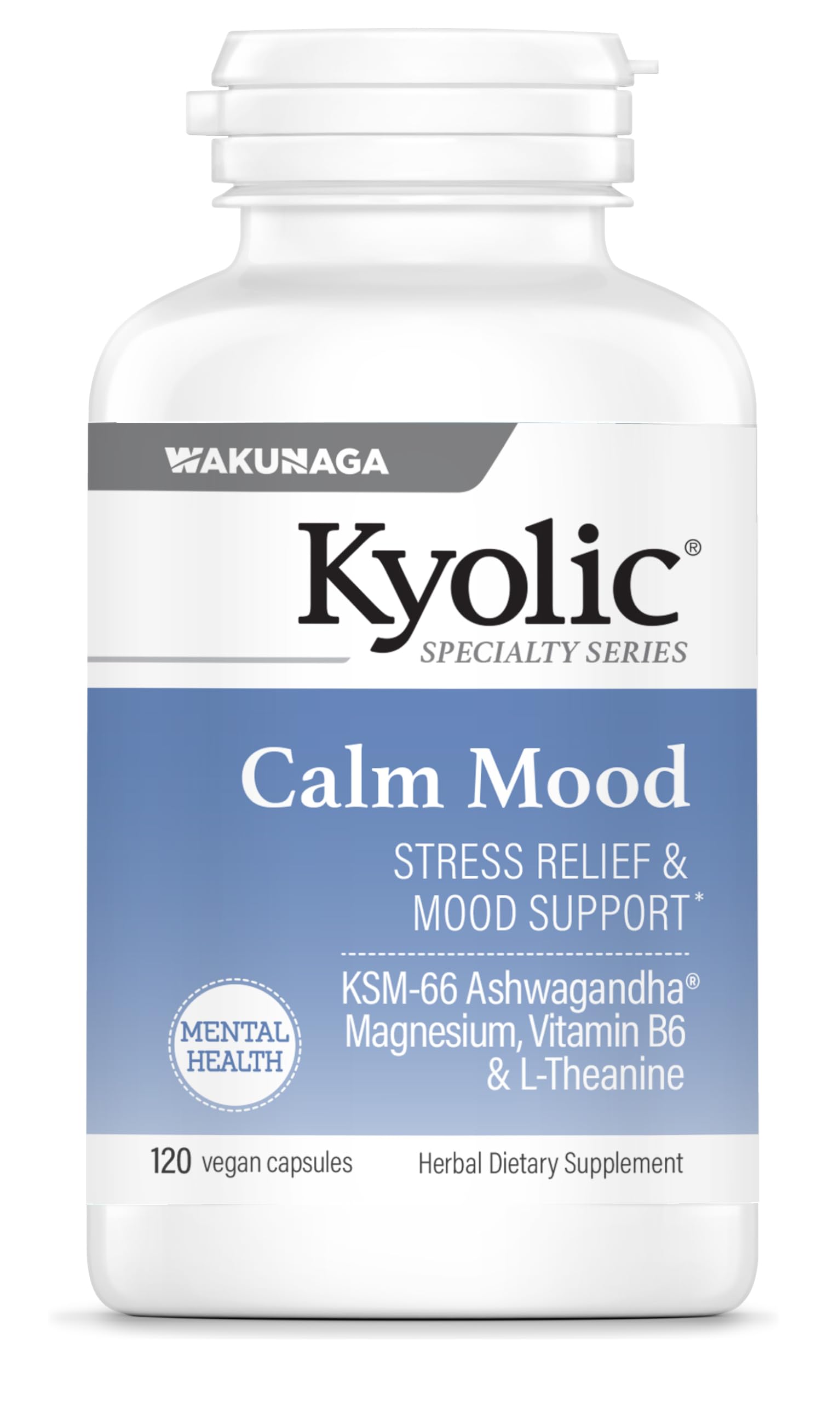 Suplemento Kyolic Specialty Series Calm Mood 120 Cápsulas Vegetarianas - Venta Internacional.