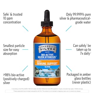 Foto 3 | Suplemento De Hidrosol De Plata Bioactivo Sovereign Silver 236 Ml - Venta Internacional.