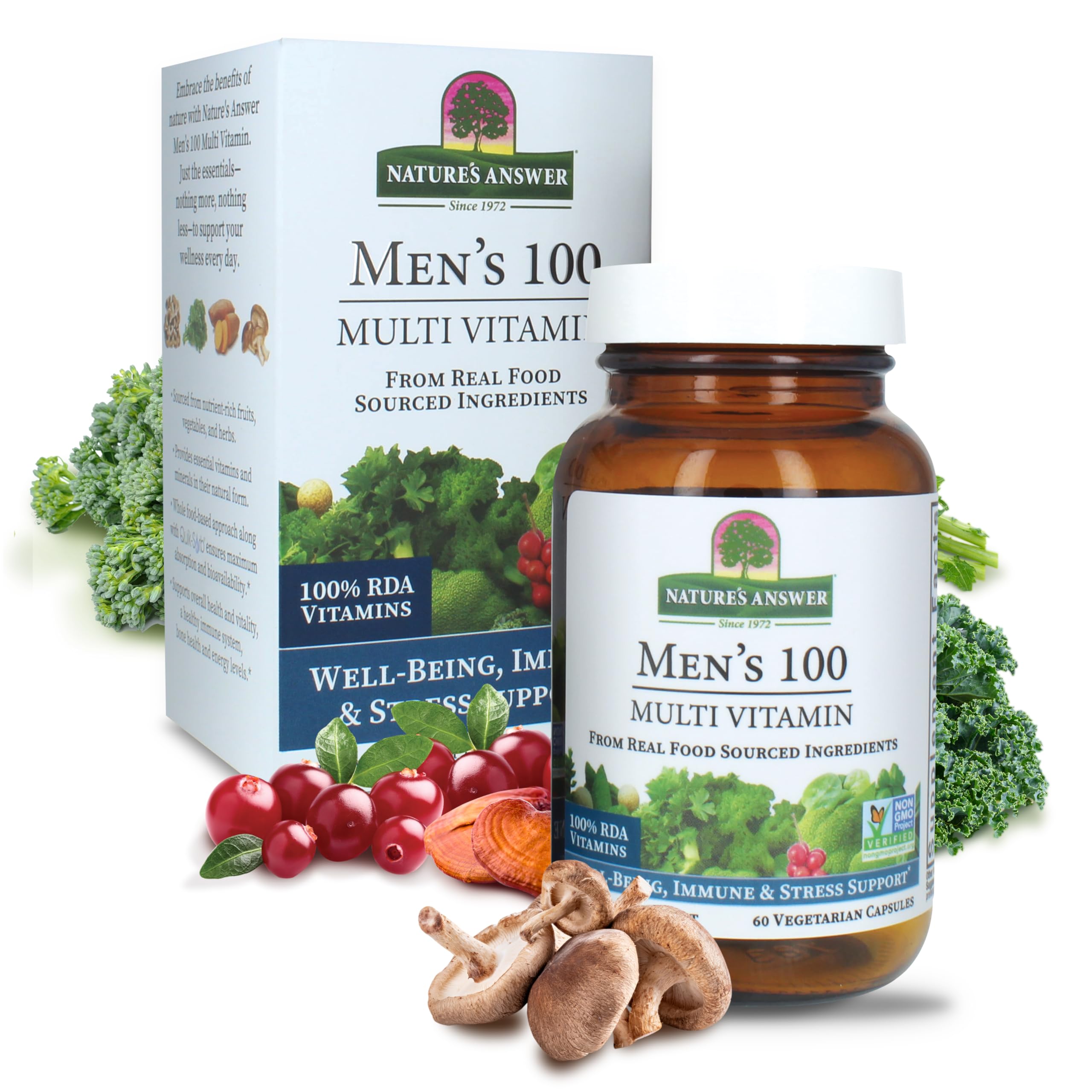 Multivitamínico Nature's Answer Para Hombre 100 60 Cápsulas - Venta Internacional.