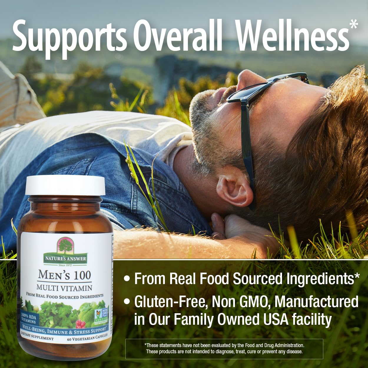 Foto 4 | Multivitamínico Nature's Answer Para Hombre 100 60 Cápsulas - Venta Internacional.