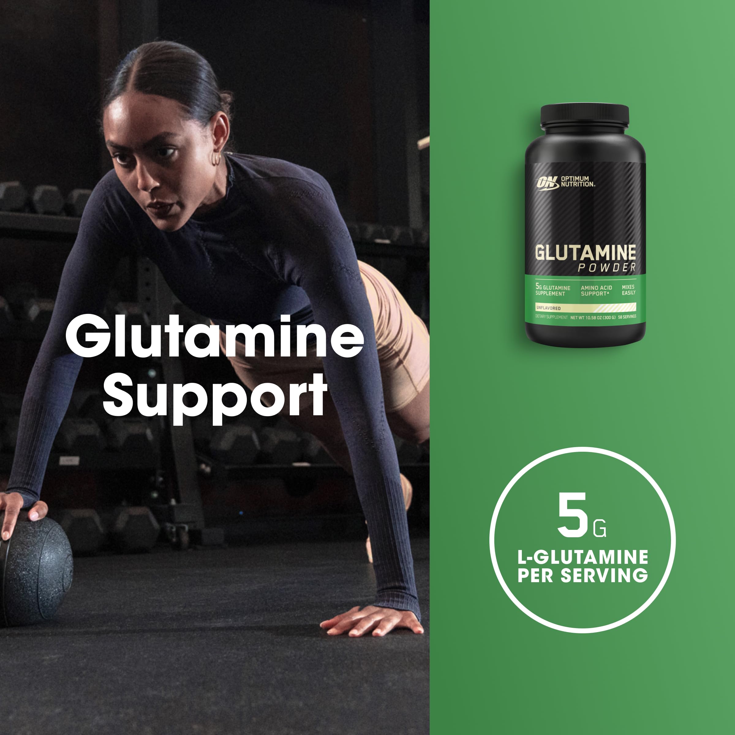 Foto 4 pulgar | L-glutamina En Polvo Para La Recuperación Muscular Optimum Nutrition 300 G - Venta Internacional.