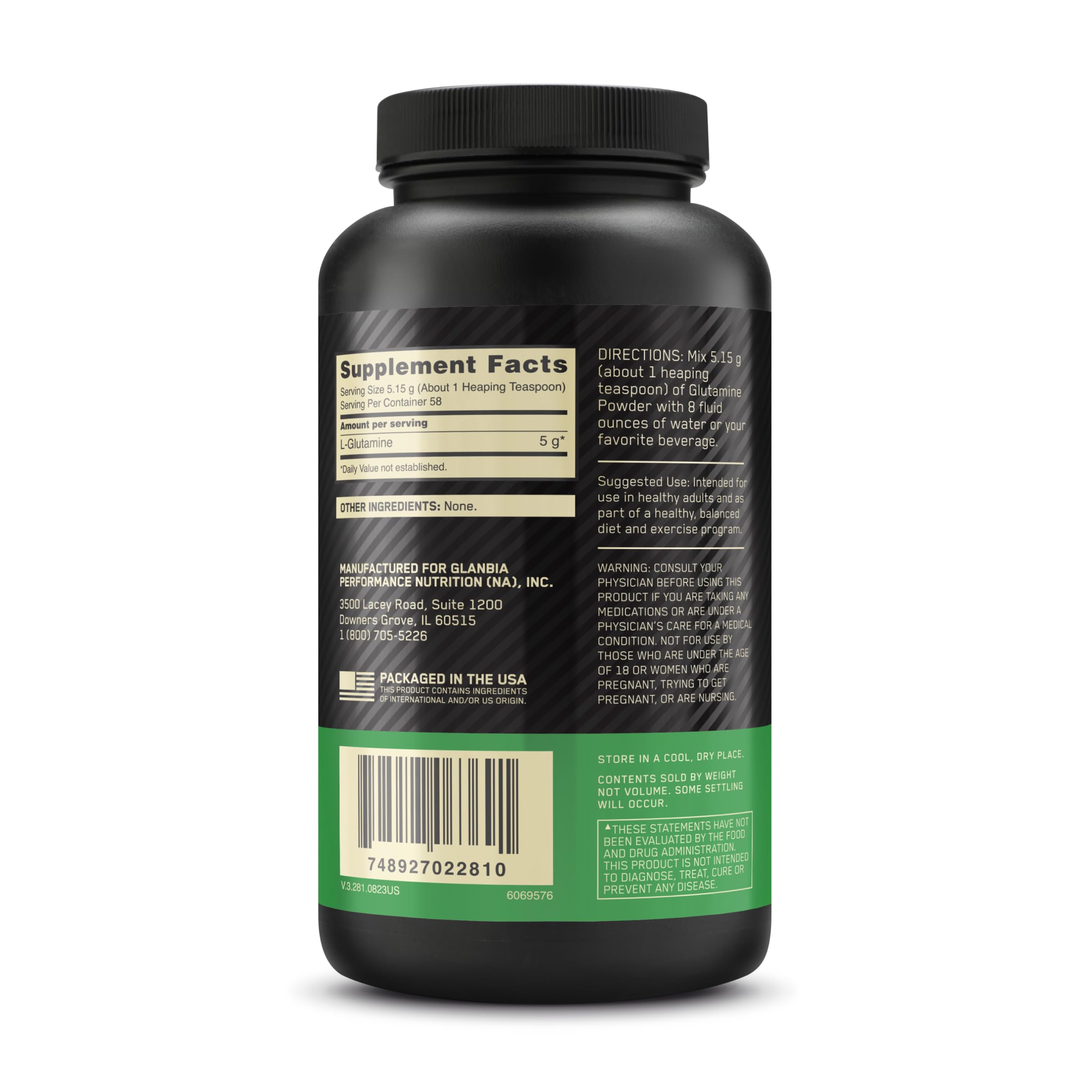 Foto 8 pulgar | L-glutamina En Polvo Para La Recuperación Muscular Optimum Nutrition 300 G - Venta Internacional.