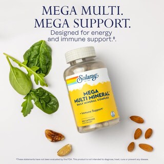 Foto 3 | Suplemento Solaray Mega Multi Mineral 200 Cápsulas - Venta Internacional.