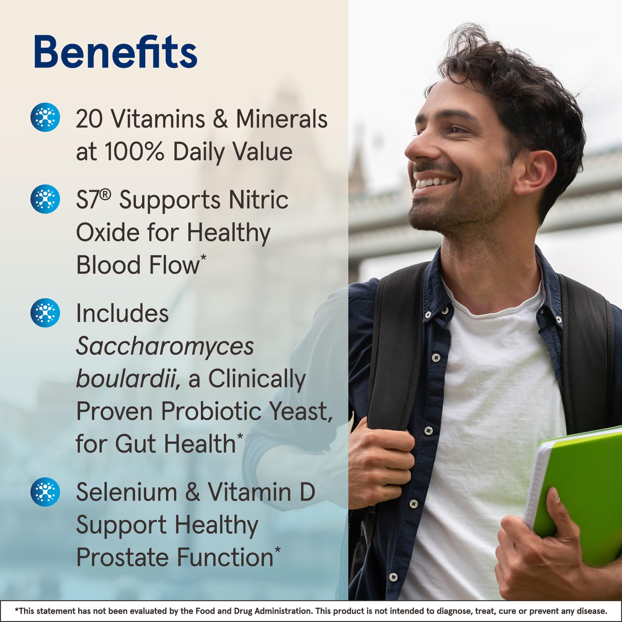 Foto 4 pulgar | Suplemento Multivitamínico Multi+ Para Hombre De Jarrow Formulas, 60 Comprimidos - Venta Internacional.