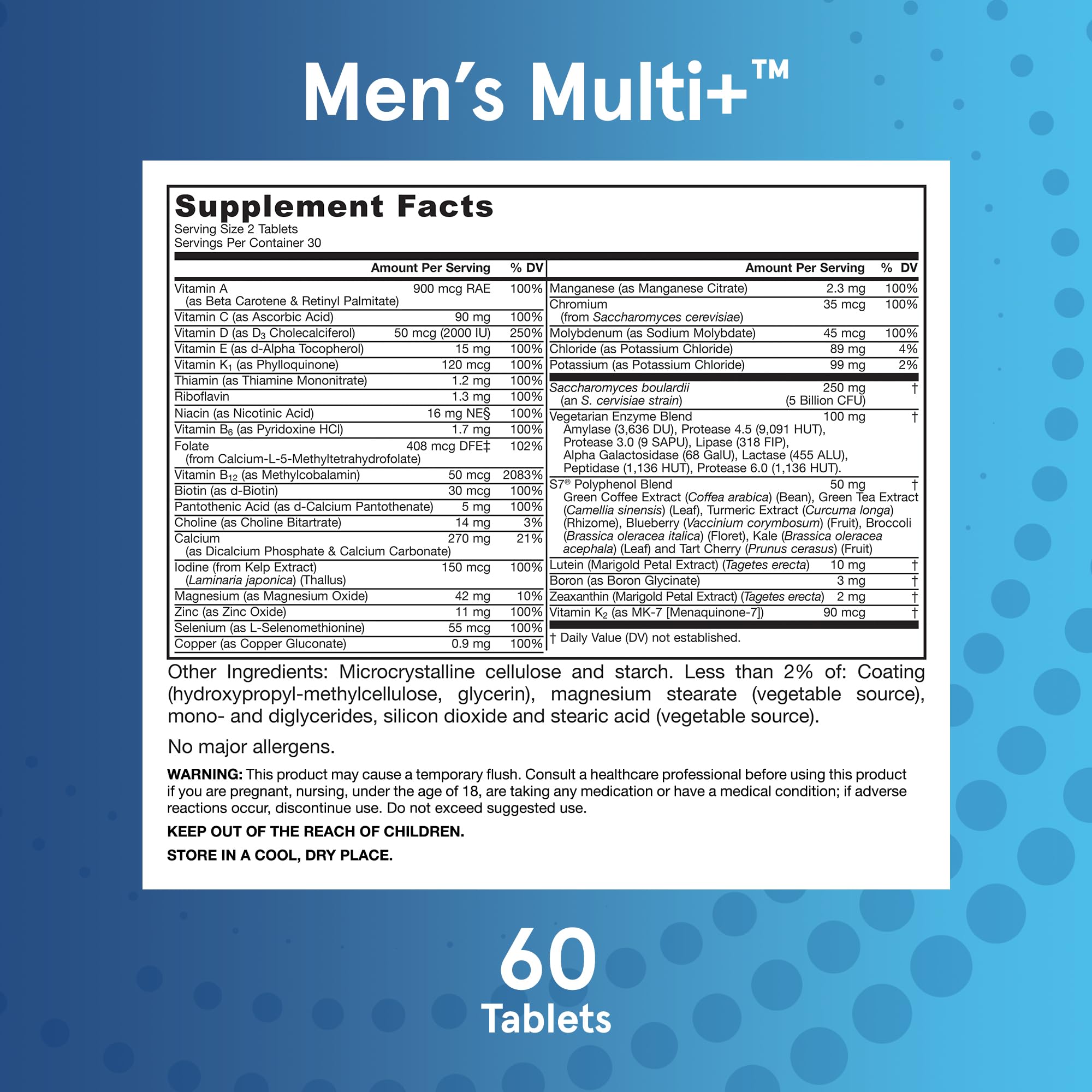 Foto 6 pulgar | Suplemento Multivitamínico Multi+ Para Hombre De Jarrow Formulas, 60 Comprimidos - Venta Internacional.