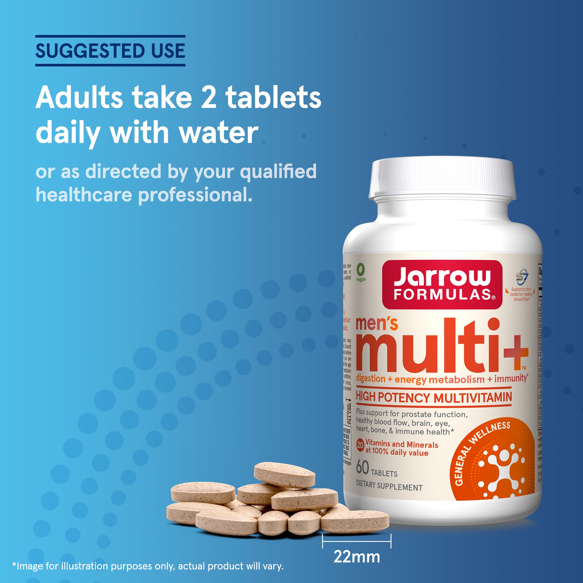 Foto 7 pulgar | Suplemento Multivitamínico Multi+ Para Hombre De Jarrow Formulas, 60 Comprimidos - Venta Internacional.