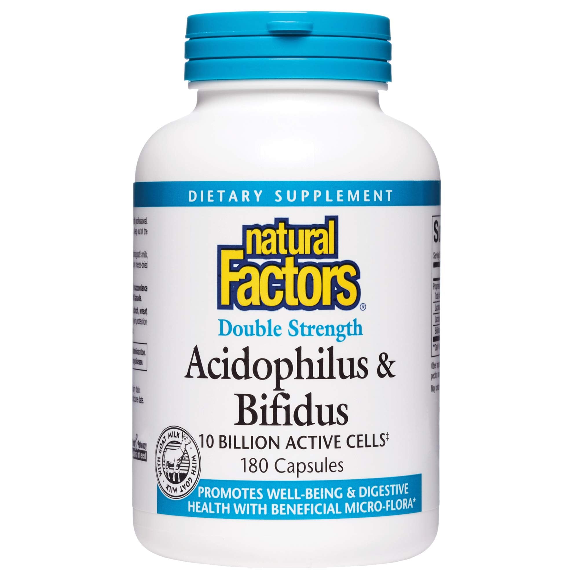 Foto 2 pulgar | Suplemento Natural Factors Acidophilus & Bifidus 180 Cápsulas - Venta Internacional.