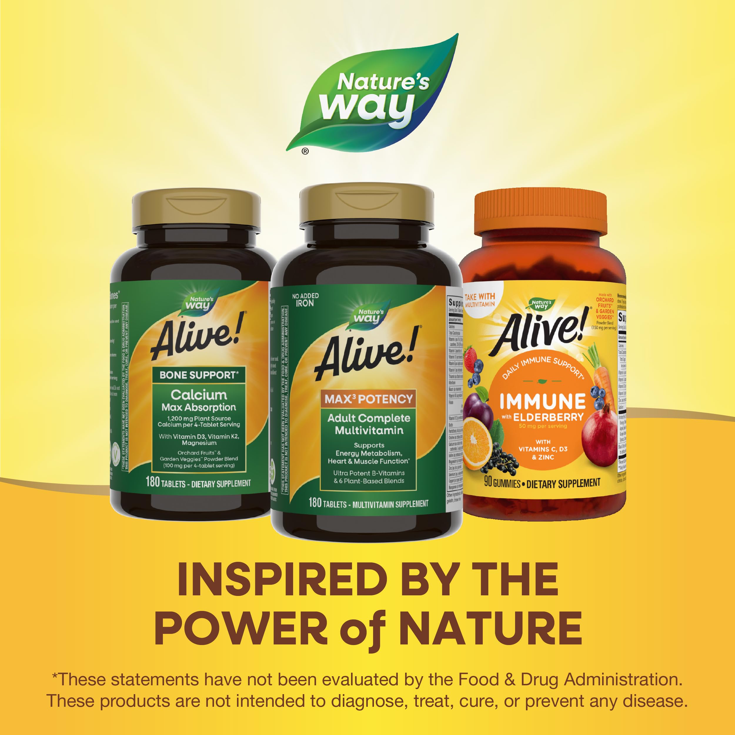 Foto 8 pulgar | Multivitamínico Nature's Way Alive! Max3 Potency 180 Comprimidos - Venta Internacional