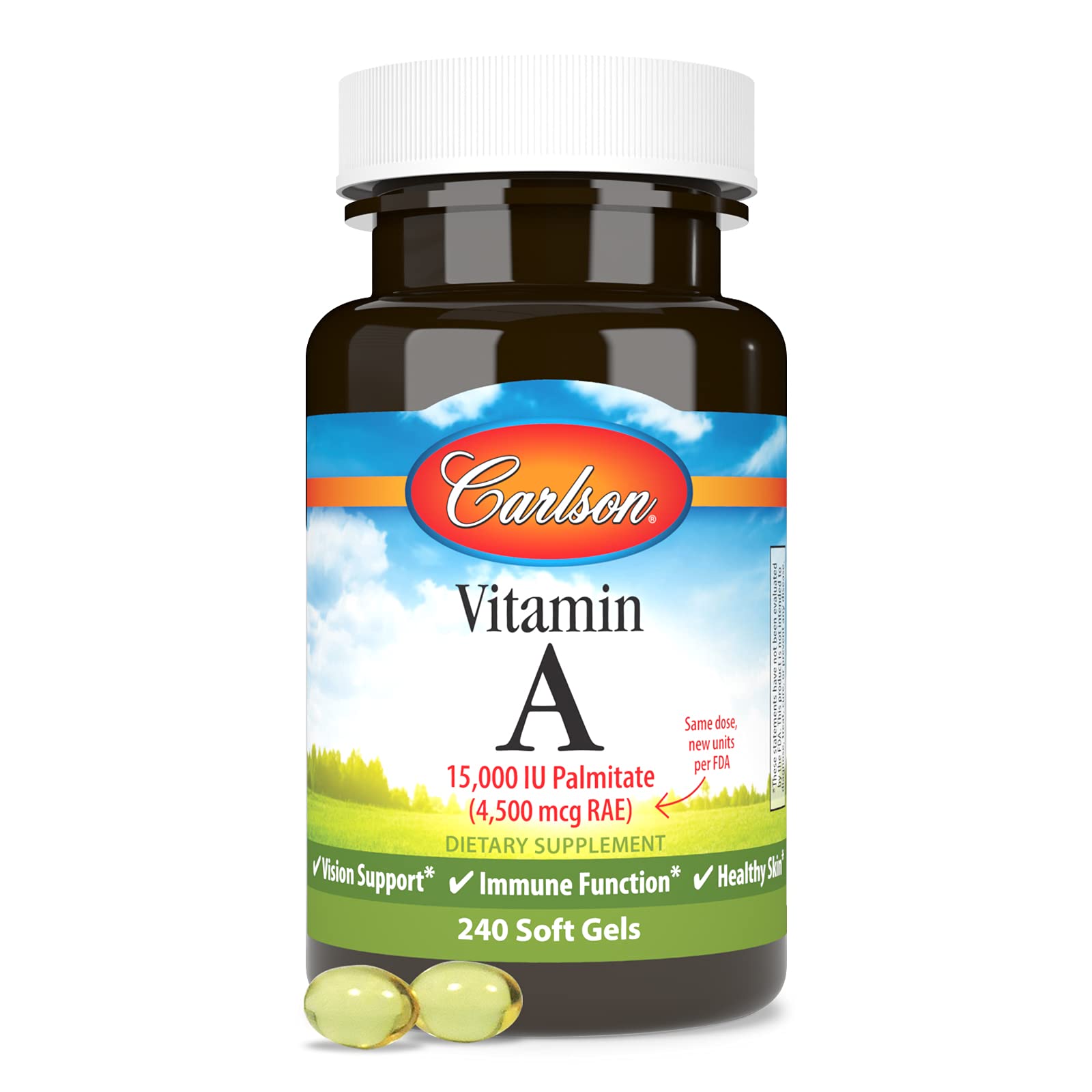 Foto 5 | Suplemento Carlson De Vitamina A, 15000 Ui, Palmitato, 240 Cápsulas Blandas - Venta Internacional.
