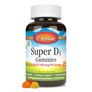 Foto 1 | Suplemento De Gomitas Carlson Super D3 De 4.000 Ui Para La Salud Ósea - Venta Internacional.