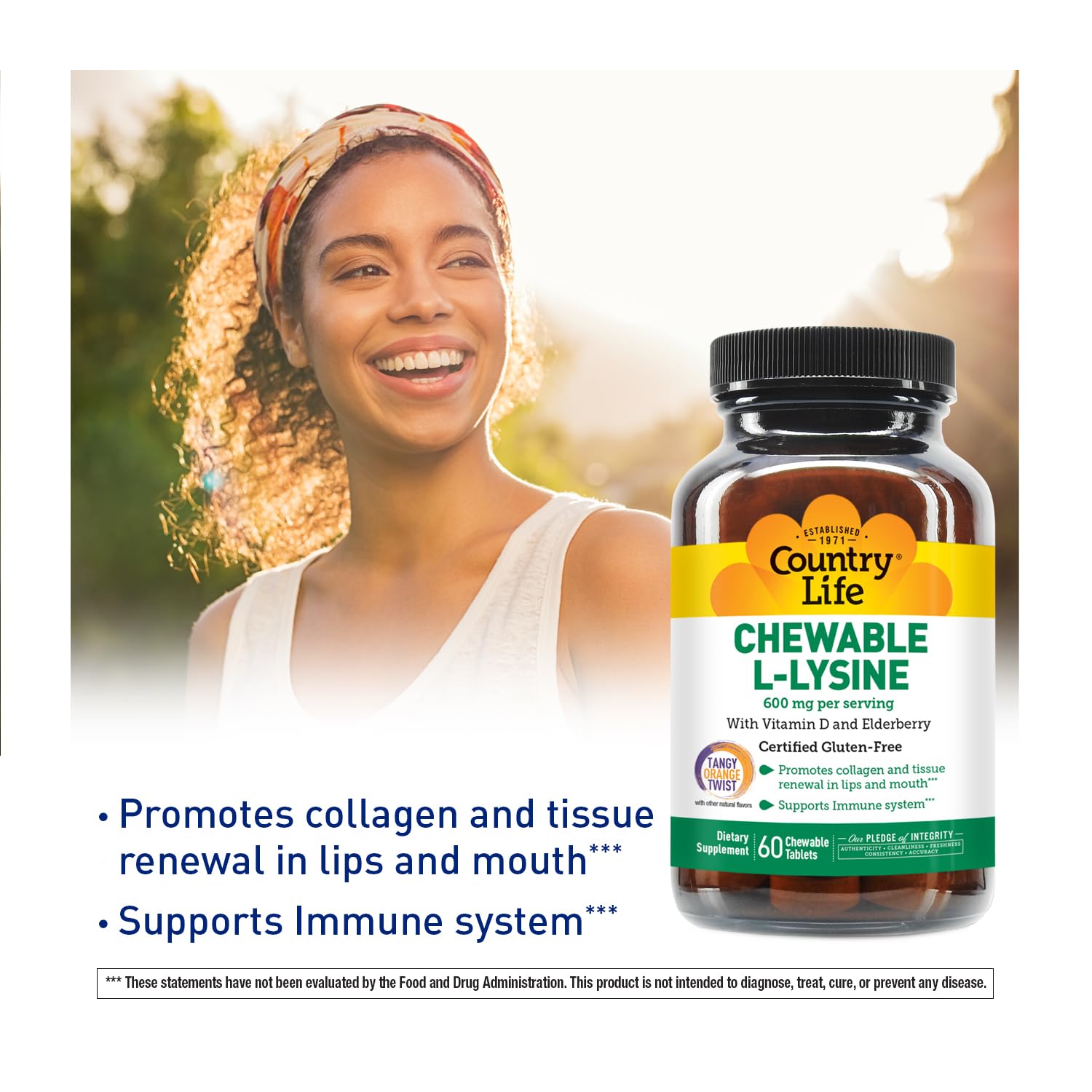 Foto 4 pulgar | Suplemento De L-lisina Masticable Con Vitamina D Saúco Para Adultos - Venta Internacional.