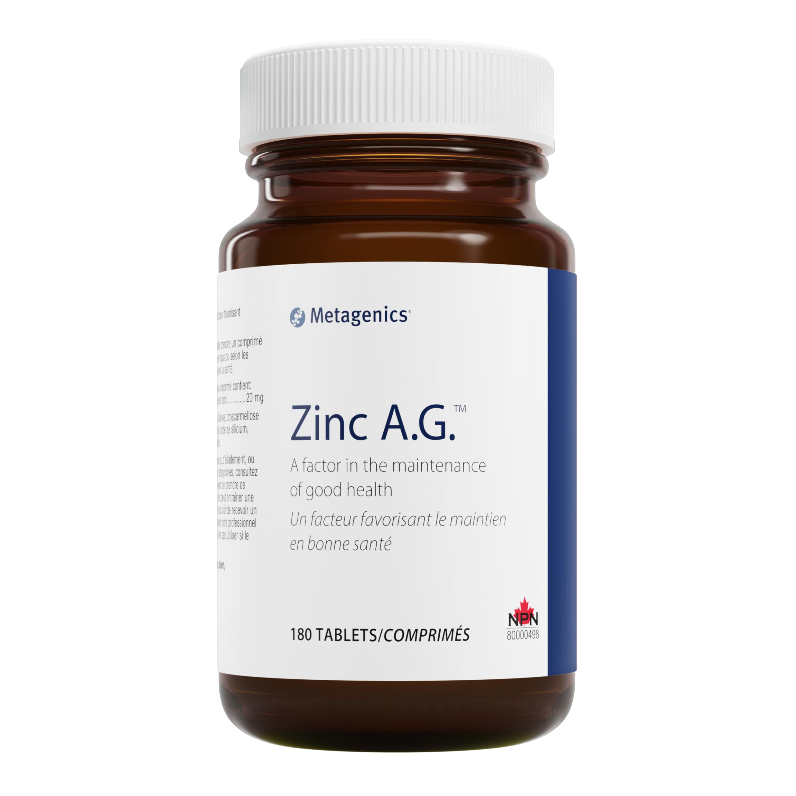 Foto 2 pulgar | Suplemento Metagenics Zinc A.g. Tabletas 180 Tabletas - Venta Internacional.