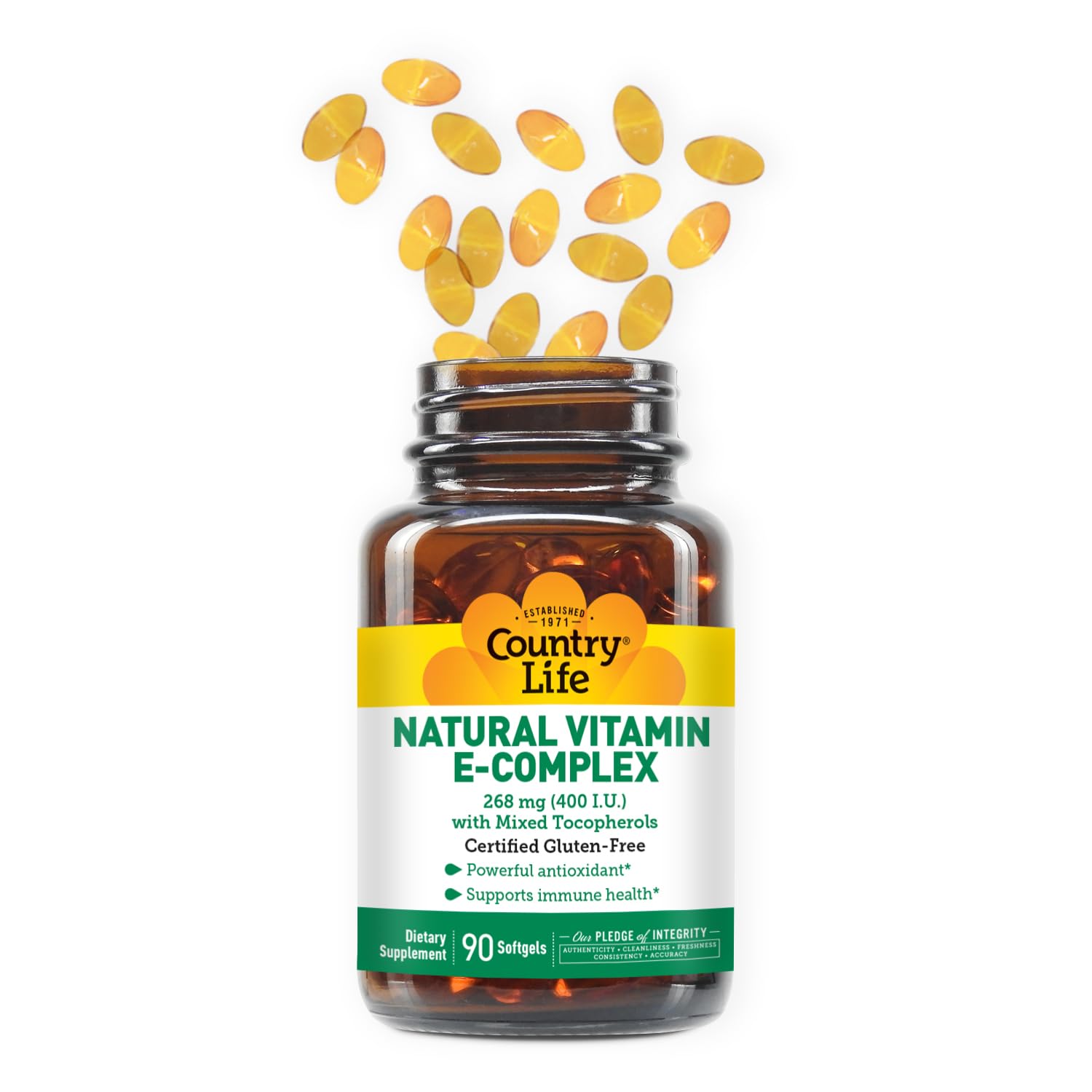Foto 4 pulgar | Suplemento Country Life Natural Vitamina E Complex 400 Ui - Venta Internacional.