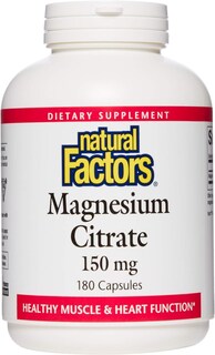 Foto 1 | Suplemento De Citrato De Magnesio De Natural Factors 150 Mg 180 Cápsulas - Venta Internacional.