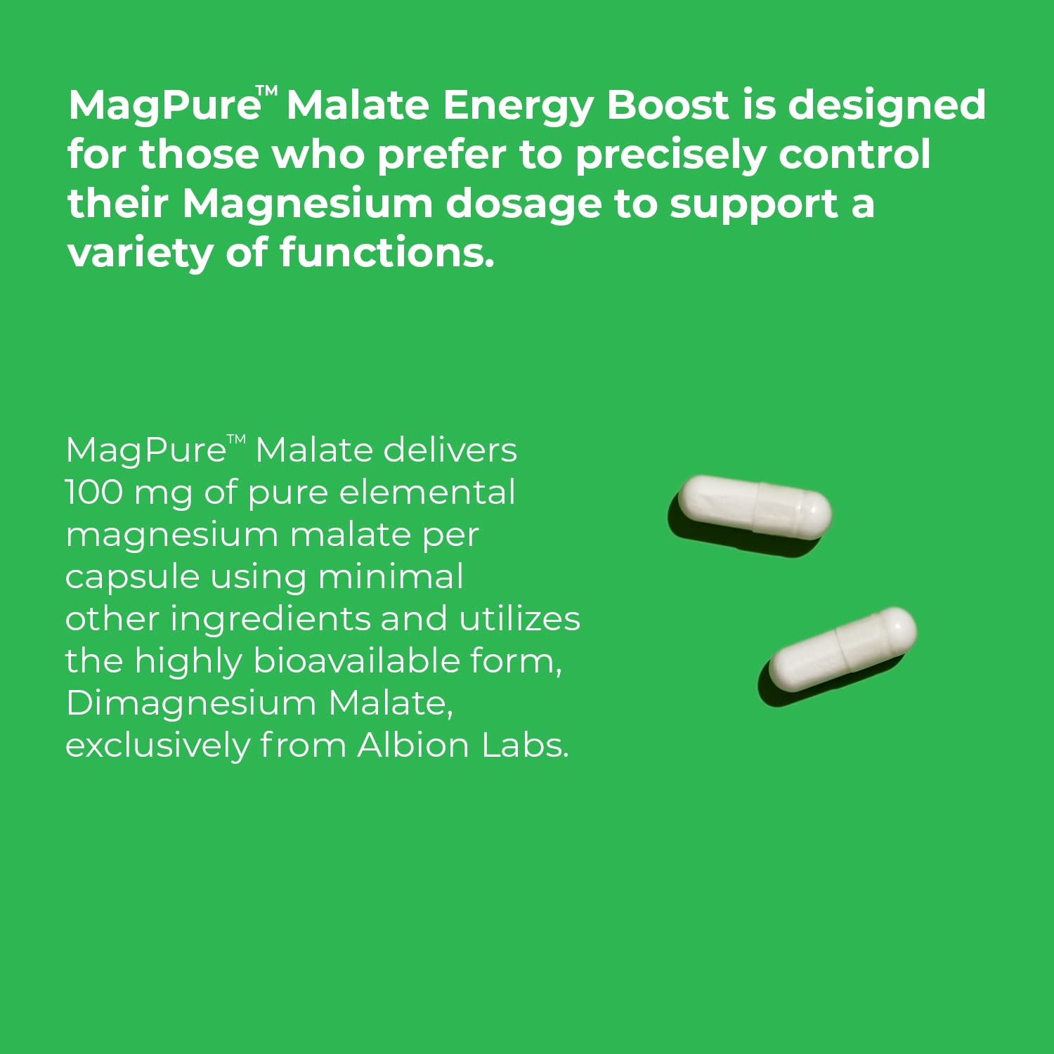 Foto 6 pulgar | Suplemento Magpure Malate Premium Magpure De Magnesio De Jigsaw Health, 120 Cápsulas - Venta Internacional.