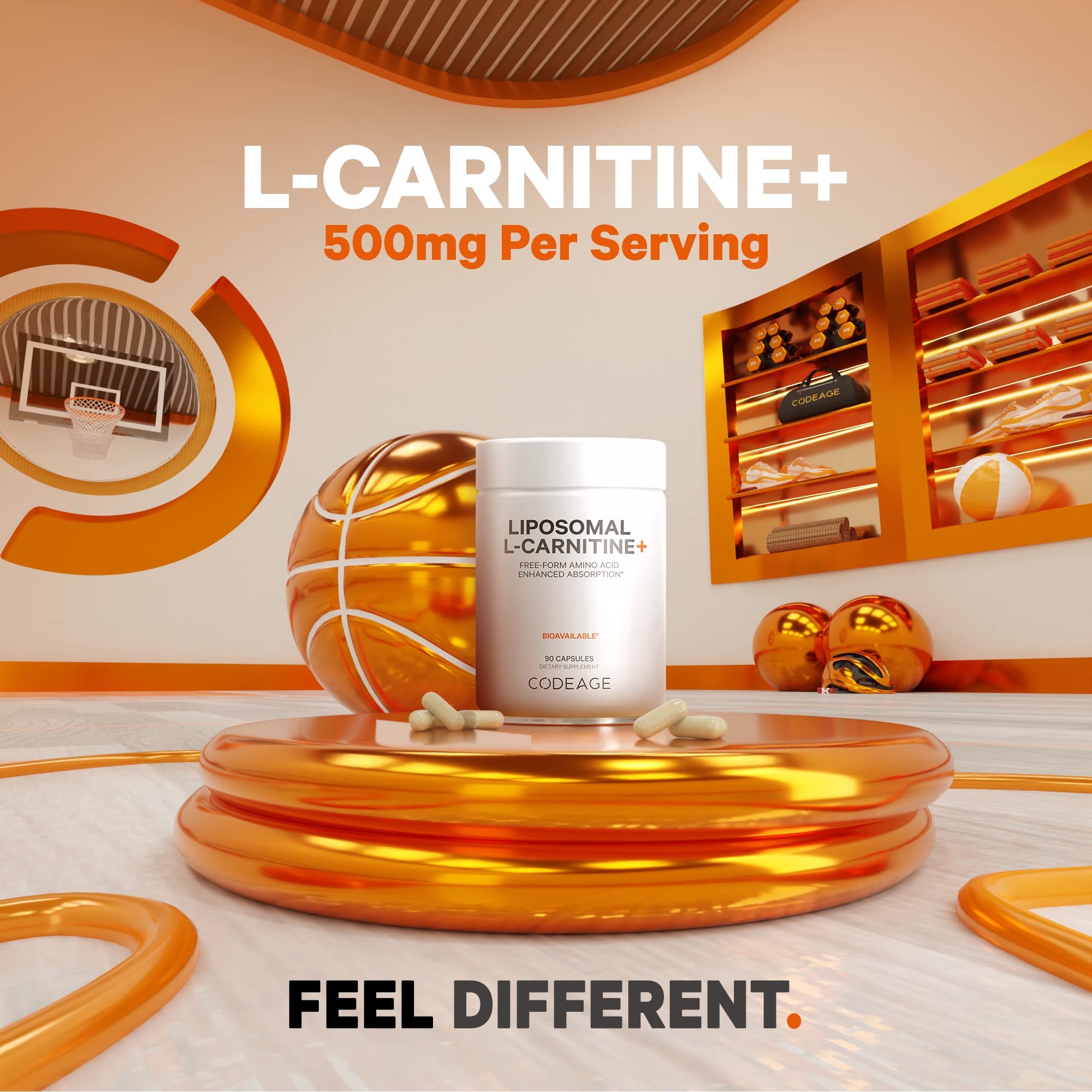 Foto 4 pulgar | Suplemento Codeage Liposomal L-carnitine+ 500 Mg 90 Cápsulas - Venta Internacional.