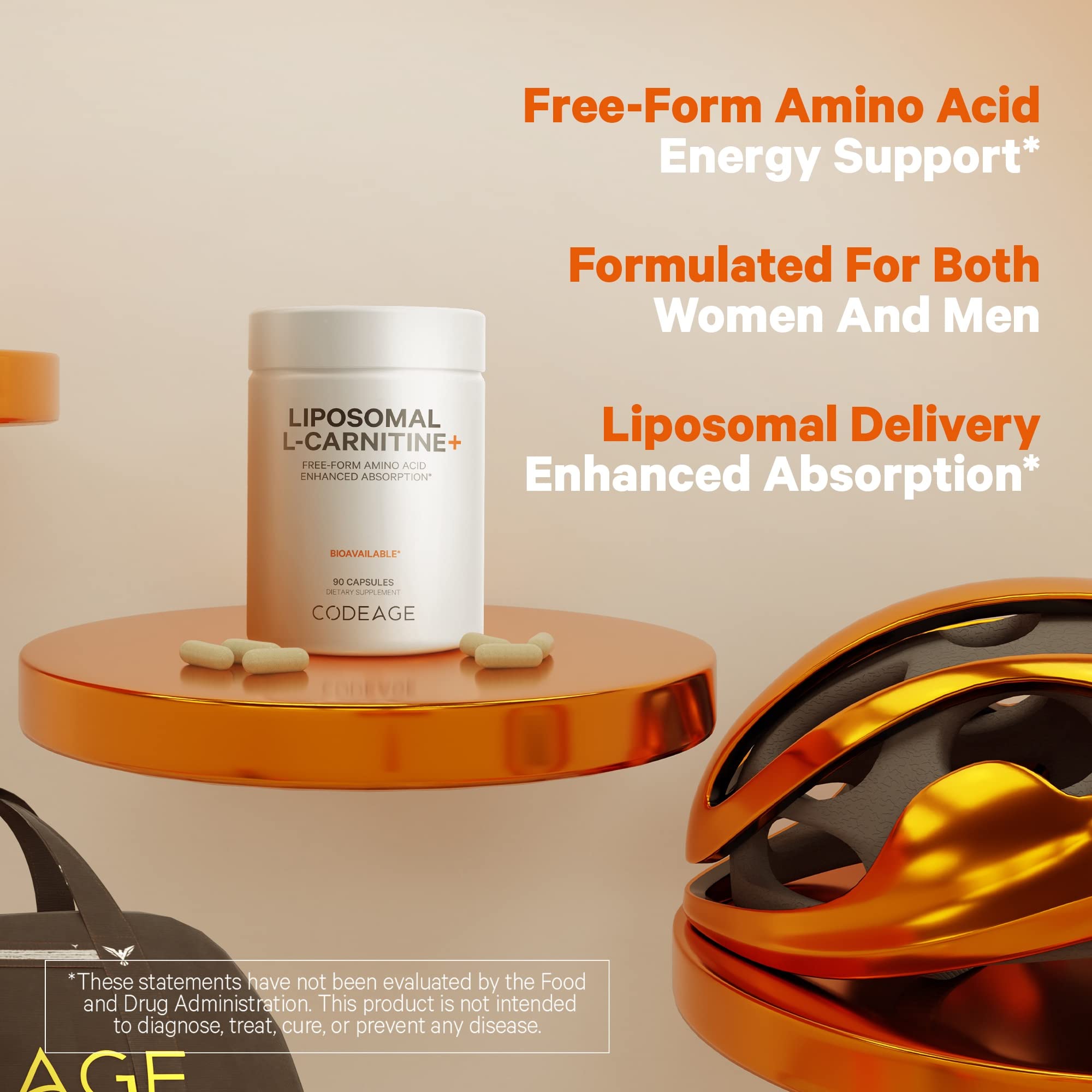 Foto 5 pulgar | Suplemento Codeage Liposomal L-carnitine+ 500 Mg 90 Cápsulas - Venta Internacional.