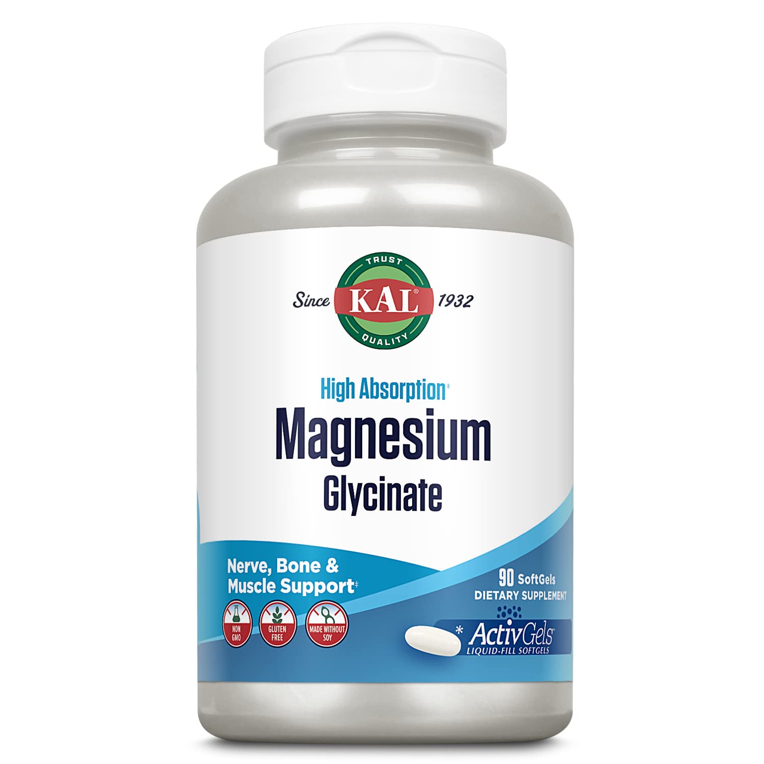 Foto 2 pulgar | Suplemento Kal Glicinato De Magnesio Activgels 315 Mg 90 Cápsulas Blandas - Venta Internacional.