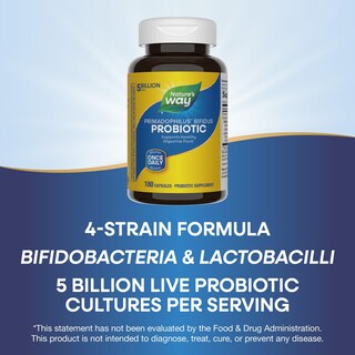 Foto 5 | Suplemento Nature's Way Primadophilus Bifidus De 5 Mil Millones 180 Cápsulas - Venta Internacional.