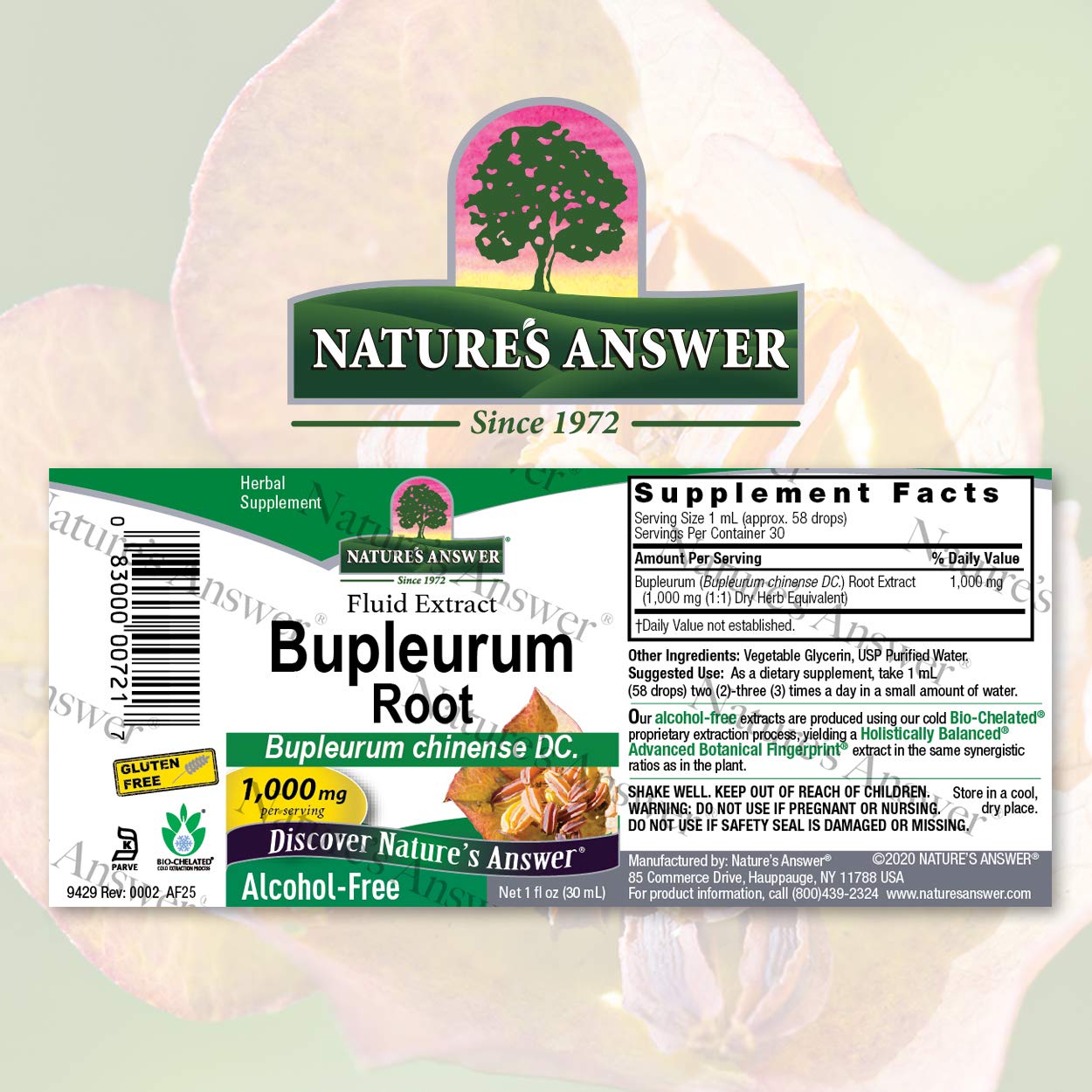 Foto 3 pulgar | Suplemento Herbal Nature's Answer, Raíz De Bupleurum, 30 Ml, 1000 Mg - Venta Internacional.