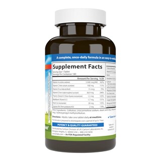 Foto 2 | Multivitamínico Carlson Mini-multi 180 Comprimidos - Venta Internacional.