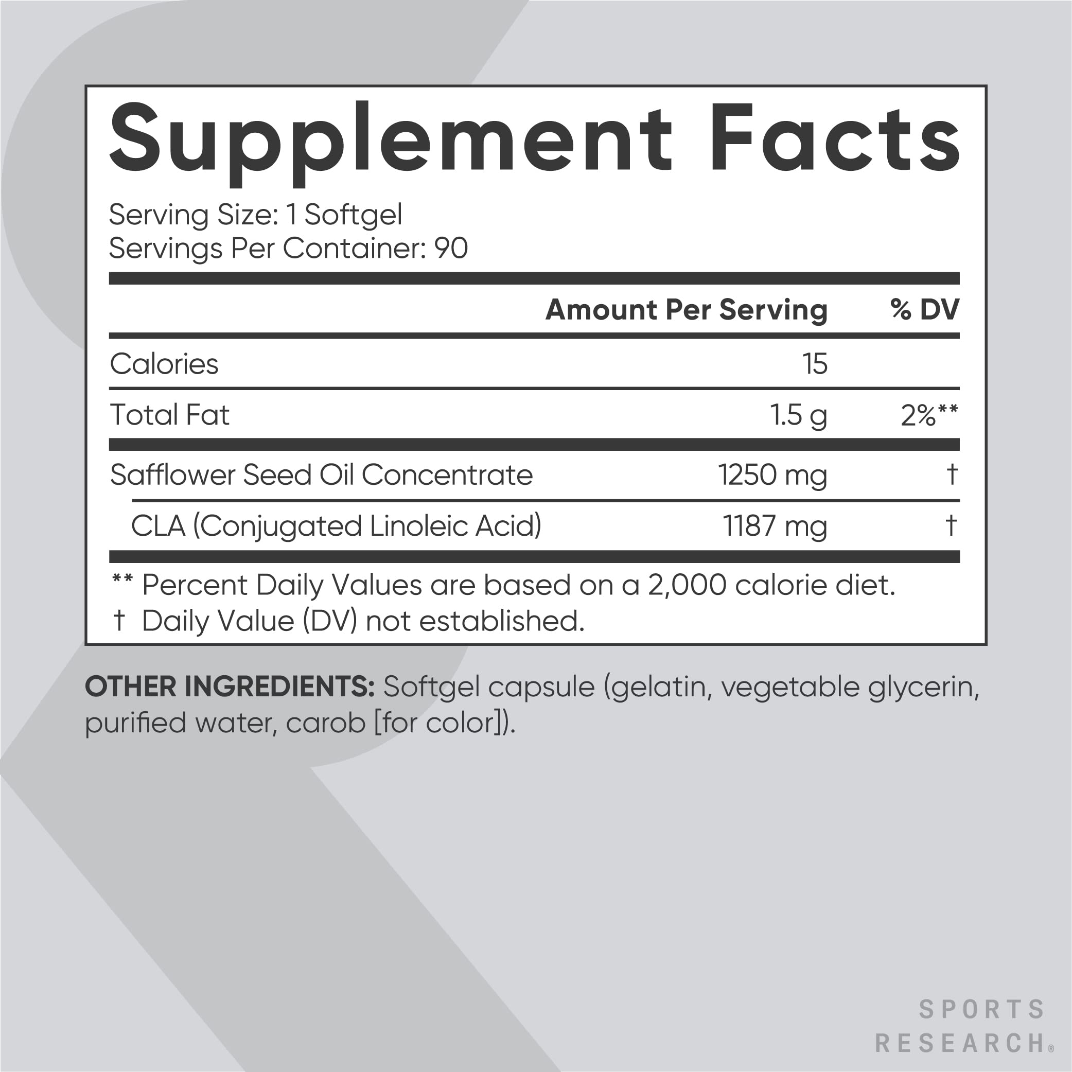 Foto 4 pulgar | Suplemento Sports Research Cla 1250 Mg Con 90 Cápsulas Blandas De Cla Activo - Venta Internacional.