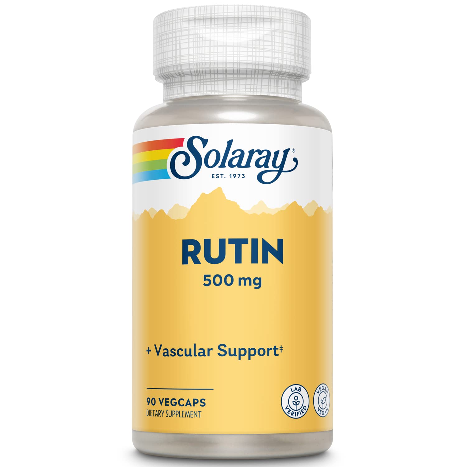 Suplemento Solaray Rutin 500 Mg 90 Cápsulas Vegetarianas - Venta Internacional.