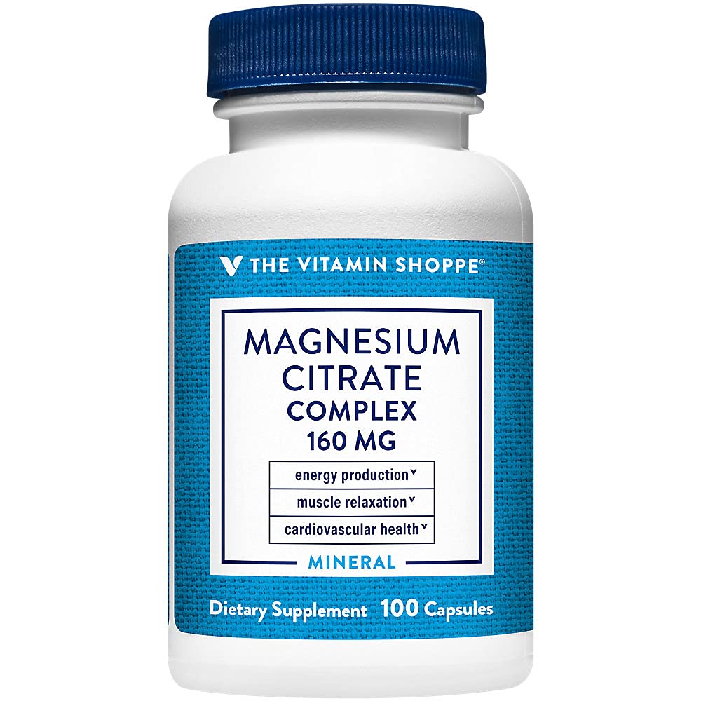 Foto 2 pulgar | Suplemento The Vitamin Shoppe De Citrato De Magnesio 160 Mg 100 Cápsulas - Venta Internacional.