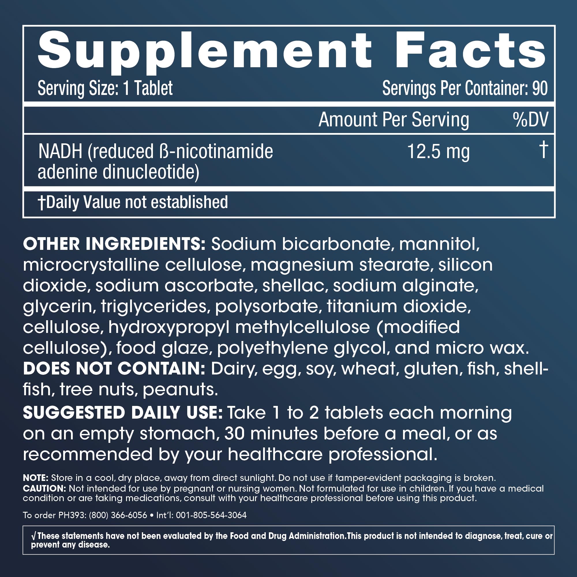 Foto 3 pulgar | Suplemento Prohealth Energy Nadh 12,5 Mg 90 Comprimidos - Venta Internacional.
