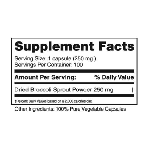 Foto 3 pulgar | Suplemento Seagate Products, Brotes De Brócoli, 250 Mg, 100 Cápsulas - Venta Internacional.
