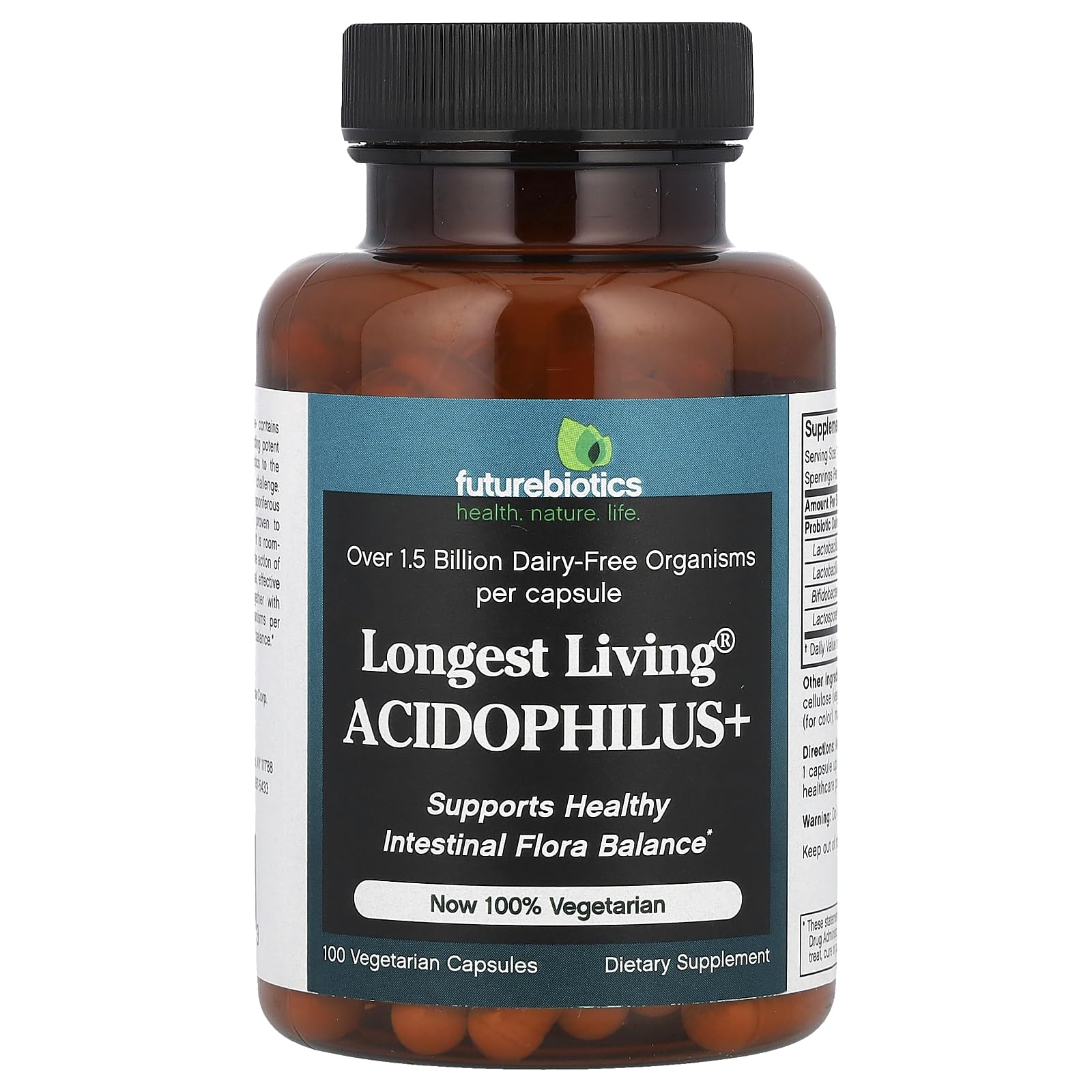 Foto 2 pulgar | Suplemento Futurebiotics Longest Living Acidophilus Plus 100 Cápsulas - Venta Internacional.