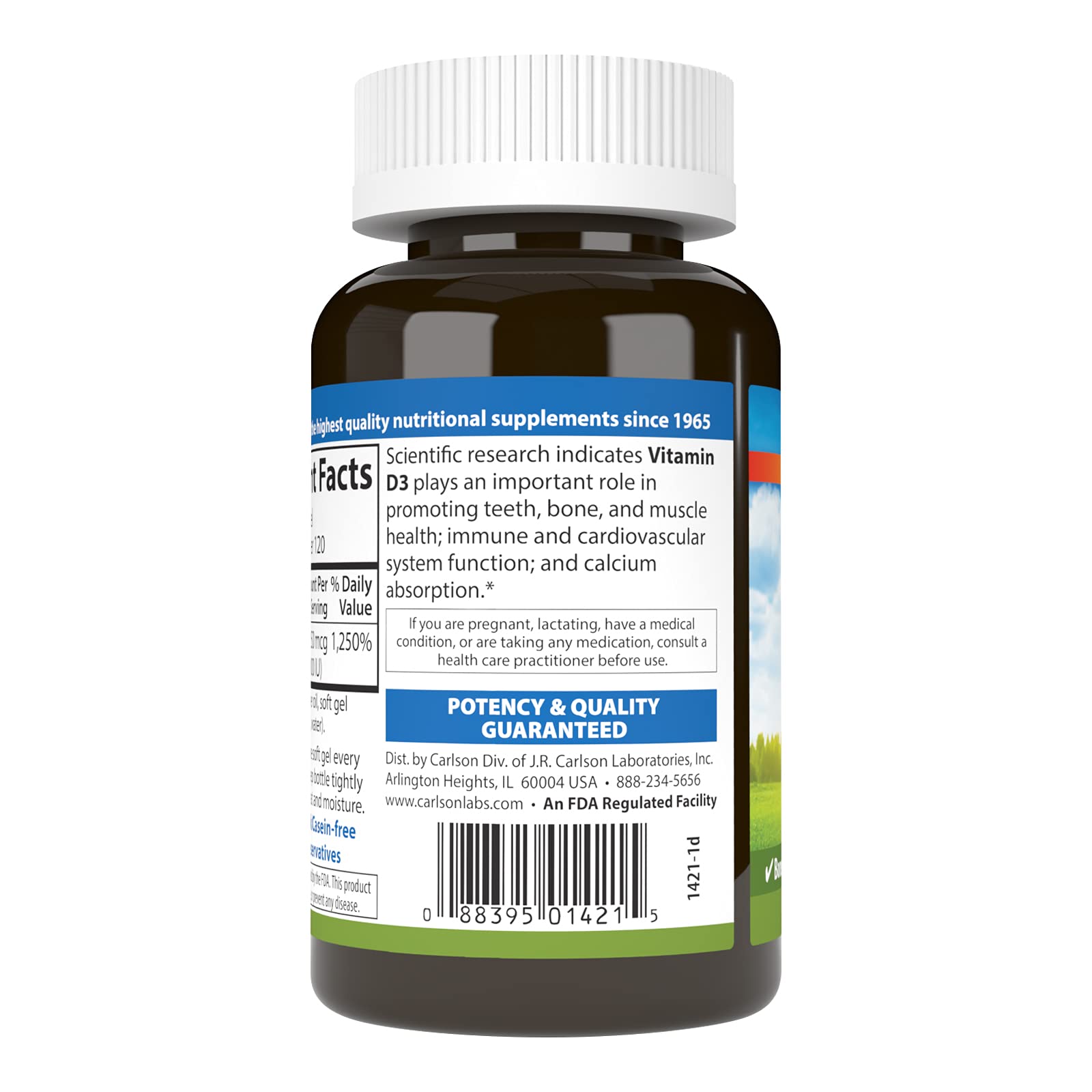 Foto 4 pulgar | Suplementos De Vitamina D Carlson Vitamina D3 10000 Ui 120 Cápsulas Blandas - Venta Internacional.