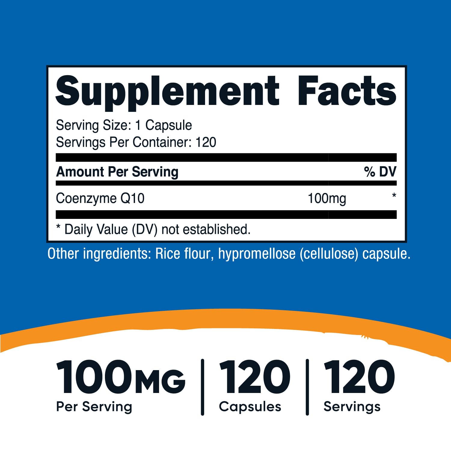 Foto 3 pulgar | Suplemento Nutricost Coq10 100 Mg 120 Cápsulas Vegetarianas - Venta Internacional.