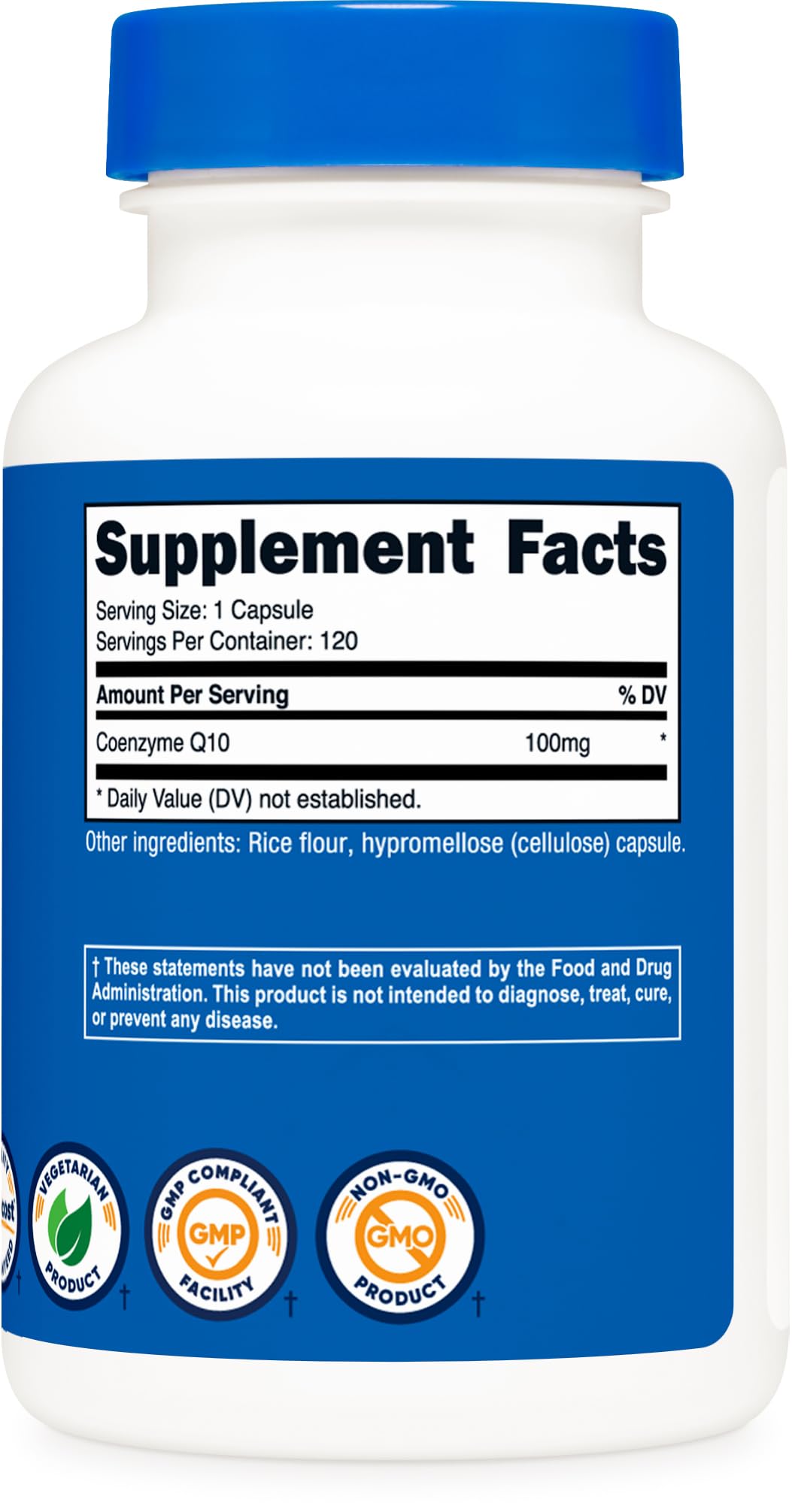 Foto 6 pulgar | Suplemento Nutricost Coq10 100 Mg 120 Cápsulas Vegetarianas - Venta Internacional.