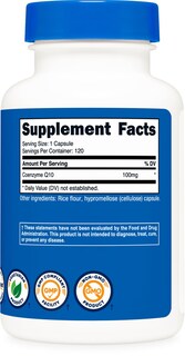 Foto 5 | Suplemento Nutricost Coq10 100 Mg 120 Cápsulas Vegetarianas - Venta Internacional.