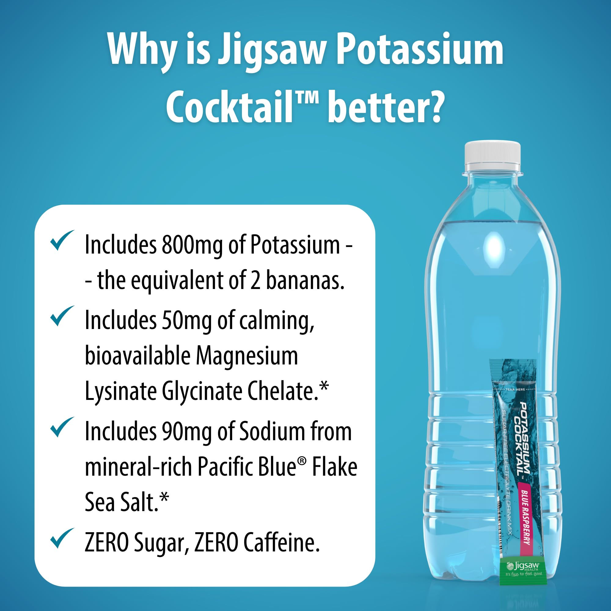 Foto 6 pulgar | Cóctel De Potasio Para Bebidas Electrolíticas Jigsaw Health, 60 Porciones - Venta Internacional.
