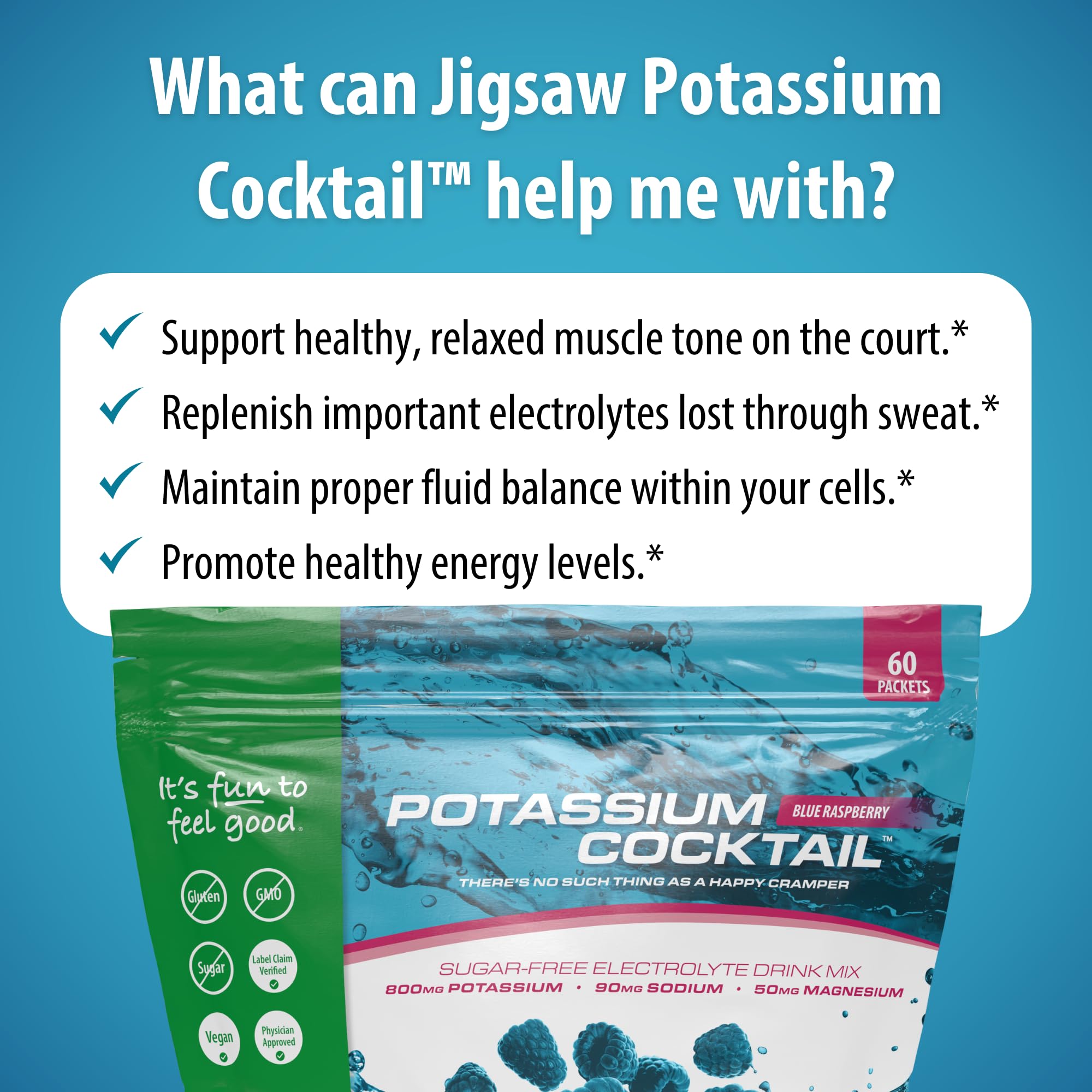 Foto 7 pulgar | Cóctel De Potasio Para Bebidas Electrolíticas Jigsaw Health, 60 Porciones - Venta Internacional.