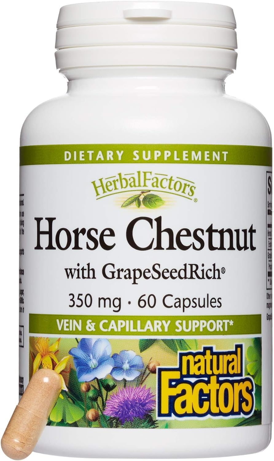 Foto 2 pulgar | Suplemento Natural Factors Herbalfactors Horse Chestnut 60 Cápsulas - Venta Internacional.