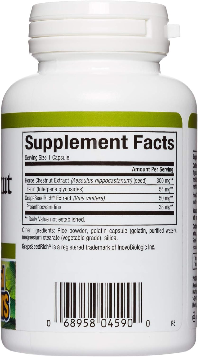 Foto 3 pulgar | Suplemento Natural Factors Herbalfactors Horse Chestnut 60 Cápsulas - Venta Internacional.