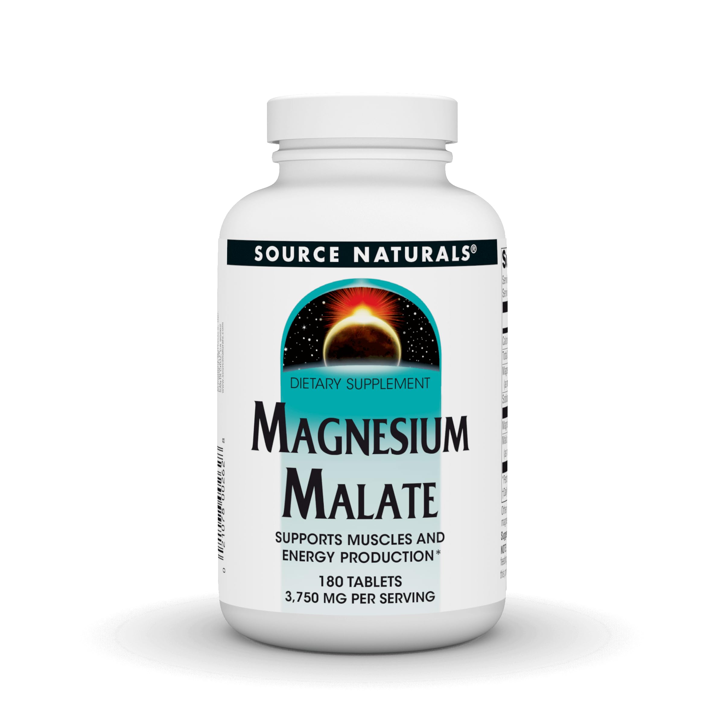 Supplement Source Naturals Malato De Magnesio 3750 Mg 180 Comprimidos - Venta Internacional.