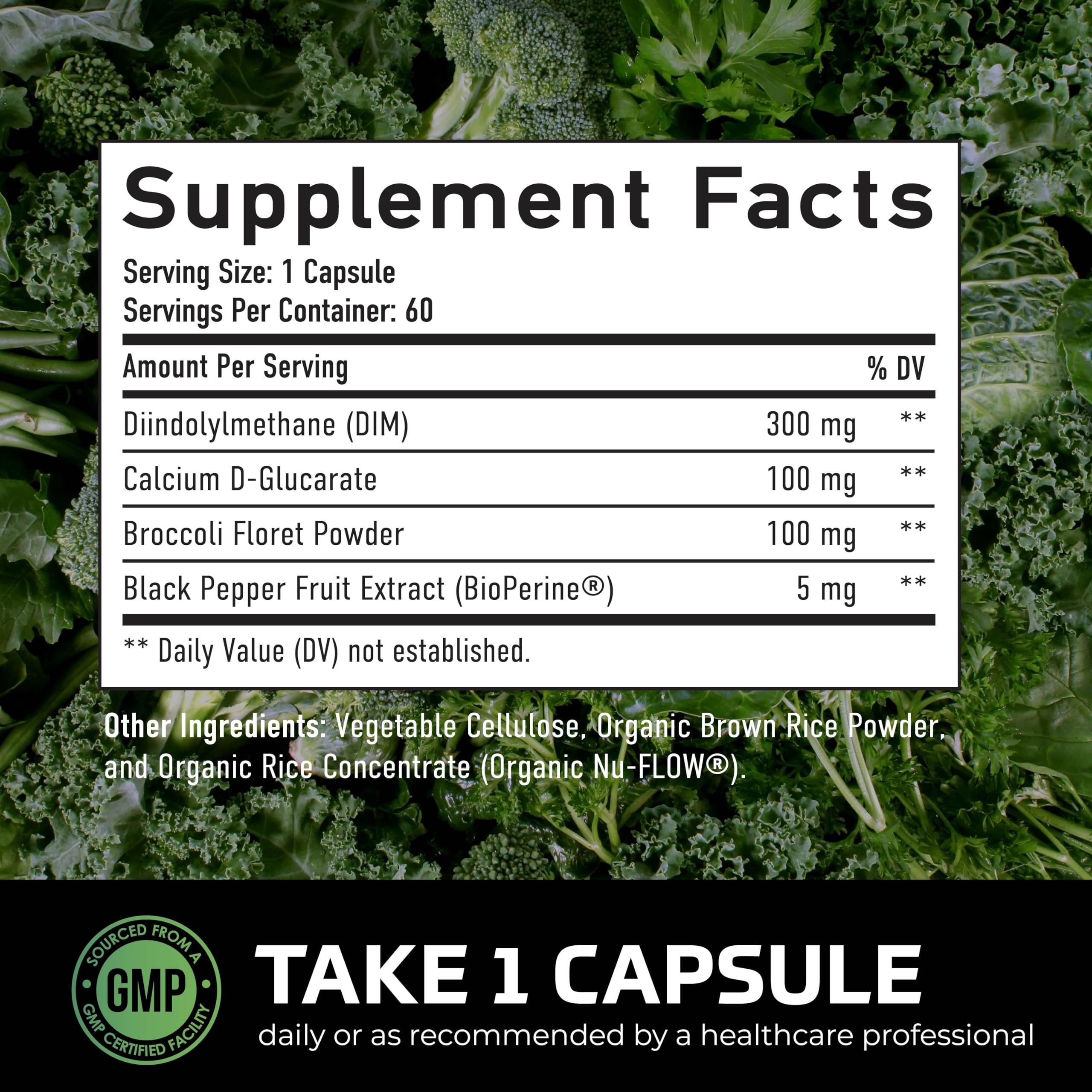 Foto 7 pulgar | Suplemento Smnutrition Dim 300 Mg Para Hombres Hormone Balance 60 Cápsulas - Venta Internacional.