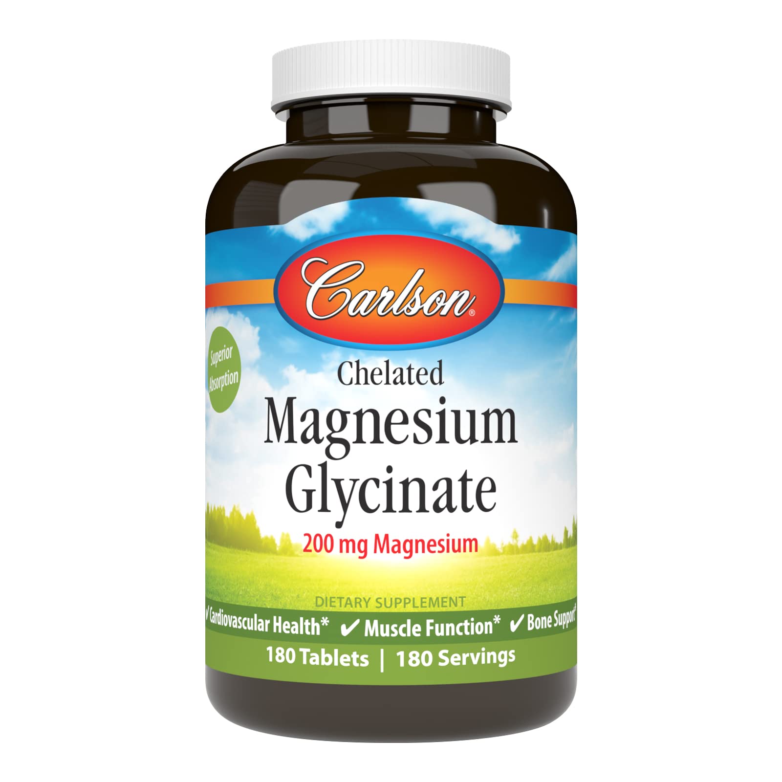 Foto 1 | Suplemento Carlson De Magnesio Quelado 200 Mg 180 Tabletas - Venta Internacional.