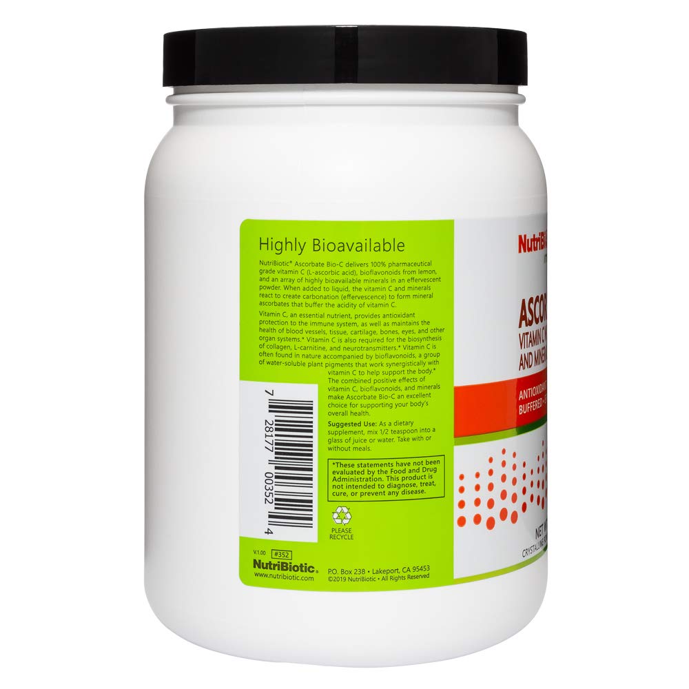Foto 2 | Polvo Efervescente De Vitamina C Nutribiotic Ascorbate Bio-c - Venta Internacional.