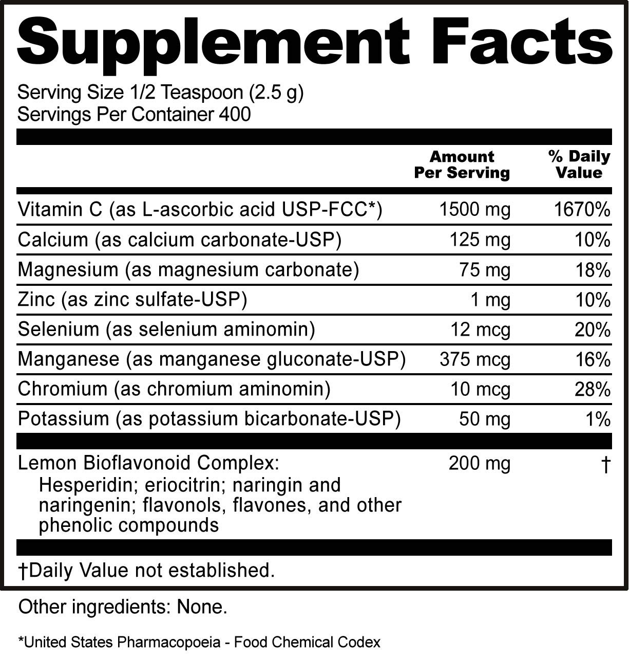 Foto 5 pulgar | Polvo Efervescente De Vitamina C Nutribiotic Ascorbate Bio-c - Venta Internacional.