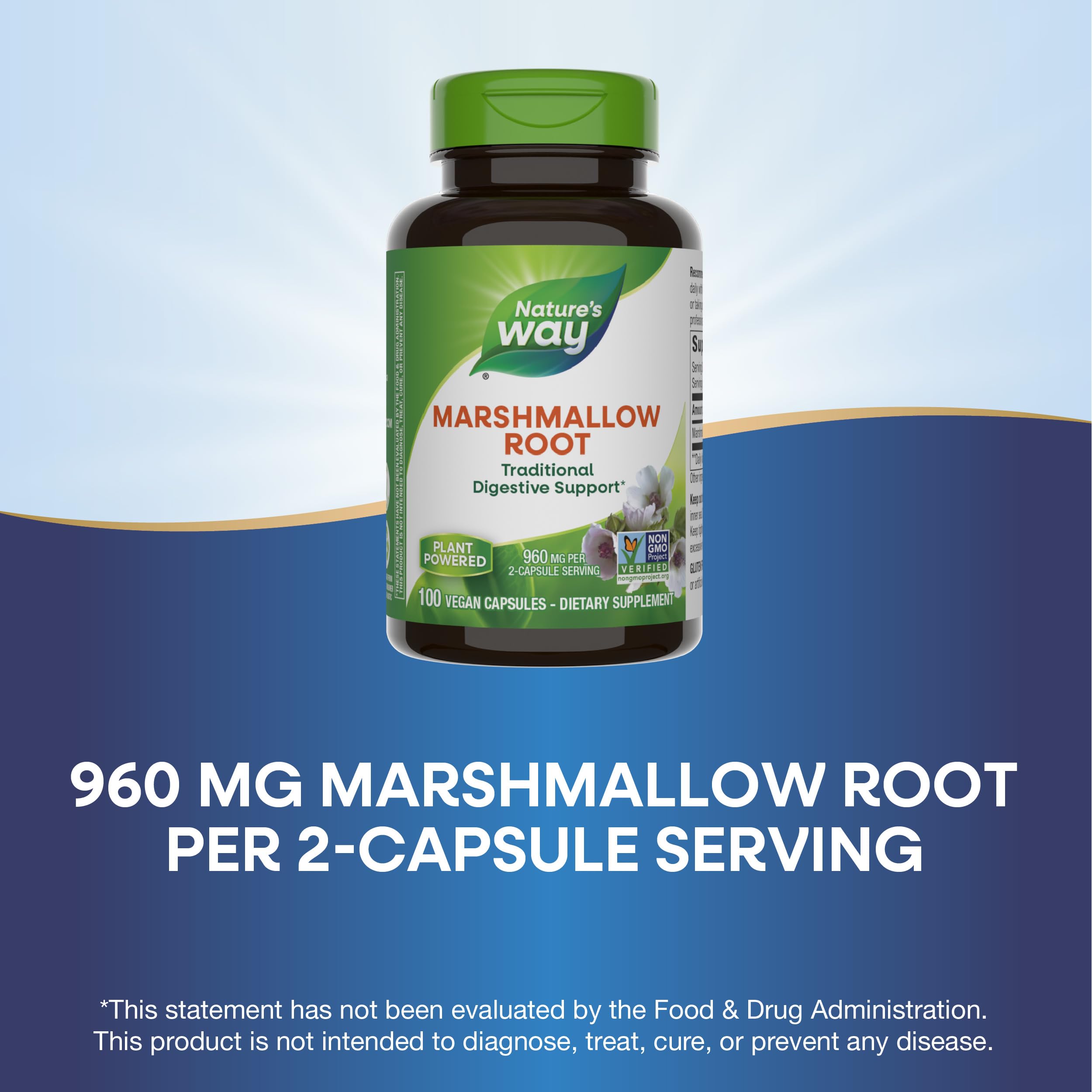 Foto 5 | Suplemento Nature's Way De Raíz De Malvavisco 100 Cápsulas - Venta Internacional.